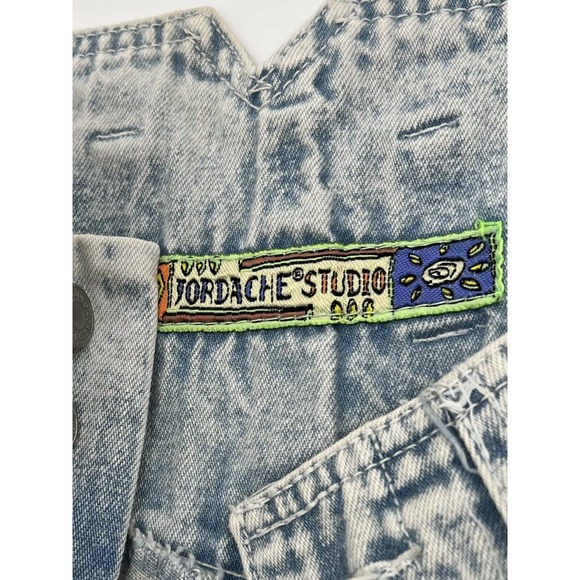 Vtg 80's Jordache Pants Acid Wash High Waist Pleated Denim Jeans Womens 16 - Picture 4 of 6